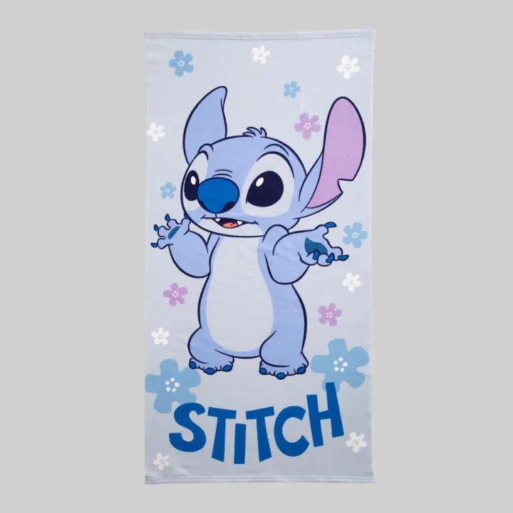 Toalla de Playa Estampada Lilo&Stitch, Modelo Blue, Color Azul, 70x140cm, Disney - 1