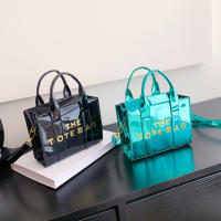 Bolso De Mano Para Mujer de Moda de Piel Patentado Bolso Casual With Correa Ajustable Brillante Portátil Para Fin De Semana Y Vacaciones - details 0