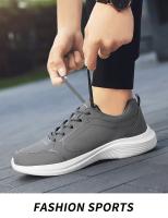 Zapatos De Caminar Para Hombre 2024 Transpirables Y Ligeros Antideslizantes Zapatillas De Correr Casual Para Exterior - details 22