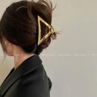 Pinza Para El Pelo Geométrica De Metal Moda Coreana Para Mujeres Y Niñas Accesorios De Pelo Clips Para Cola De Caballo Barrettes Cruzados - details 16