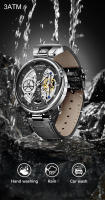 Reloj De Cuarzo LIGE Creativo Para Hombre Resistente Al Agua Y Al Choque Con Correa De Cuero Estilo Casual Fecha Automática Caja Incluida Relogio Masculino - details 6