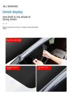 Protector De Nieve Para Coche Cubierta Frontal Antifreeze Invierno Mitad Tela Protección Contra La Lluvia Universal Pantalla Solar - details 10