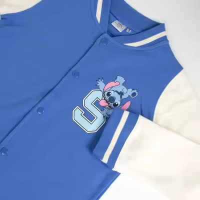 CHAQUETA COTTON BRUSHED BASEBALL STITCH14 AÑOS / PINK - 1