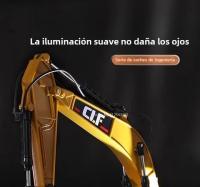 Modelo De Camión Escavador De Escala 1/50 Con Pico De Nieve Juguete De Metal Para Niños Vehículo De Ingeniería Con Sonido Y Luz Regalo De Cumpleaños Para Boys - details 6