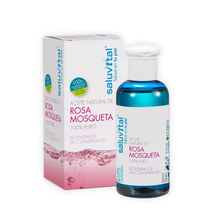 Saluvital Aceite Natural de Rosa Mosqueta 100% Puro 100 ml. Todo tipo de pieles. - 1