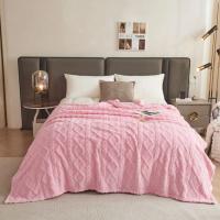 Manta De Tafurong De Poliéster 100% Coral Fleece Para Cama Y Sofá Color Sólido Suave Y Cálida Para Primavera E Invierno Tamaño Varía - details 6