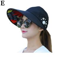Sombrero De Verano Para Mujer Con Pico Ancho Plegable Protección Contra Los Uv Sombreros De Playa Casual De Poliéster - details 23
