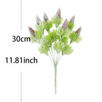 7 Tenedores De Plástico Artificial Para Navidad Y Bodas Con Nueces De Pino Y Hierba Falsa Accesorios Para Casa Y Fiestas DIY Disponibles - details 1