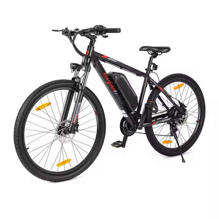 Bicicleta Eléctrica Tipo Moped Eleglide M2 de 27" 250W Motor 36V 15Ah Batería 125km Alcance Máximo Frenos de Disco Hidráulicos Pantalla LCD Inteligente Aplicación Inteligente, Suspensión Premium con Bloqueo, 24 Marchas - Negro - 1
