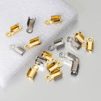 50pcs De Cerraduras De Acero Inoxidable Para Cordones De Cuero Y Cuentas De Joyería DIY Conector De Bolas De Amarre Para Collares Y Pulseras Tamaños 2.5-3.5mm - details 4