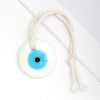 Lucky Eye Glass Drop Aceite Turco Mal De Ojo Colgante De Corazón De Mano De Fatima Para Puerta De Cuerda Tejida Joyería Para Hombres Y Mujeres Llavero De Moda - details 23