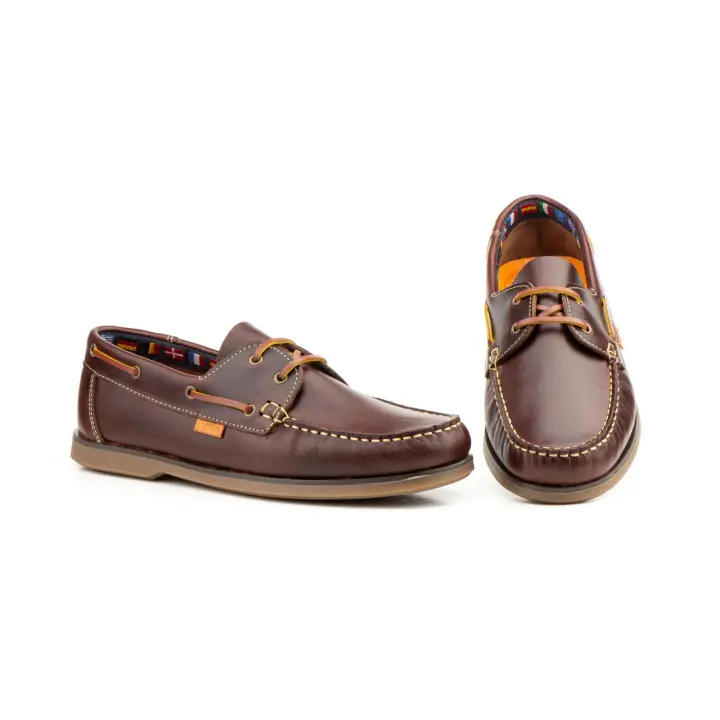 Keelan Modelo KL-1056 Náuticos Hombre Piel Marrón UE - 1
