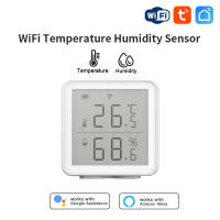 Sensor De Temperatura Y Humedad WiFi LCD Tuya Compatible Con Alexa Y Google Home Automación Doméstica Medidor De Clima Para El Hogar - details 0
