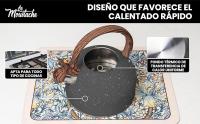 LA MOUSTACHE Tetera de Agua Silbante Vintage 2,5L de Acero Inoxidable - Kettle - details 4