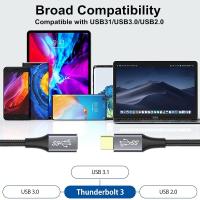 Cable De Extensión USB C 5A Macho-Hembra Ángulo De 90 Grados Carga Rápida USB Type C 3.1 PD100W Para Dispositivos Móviles Y Computadoras - details 4