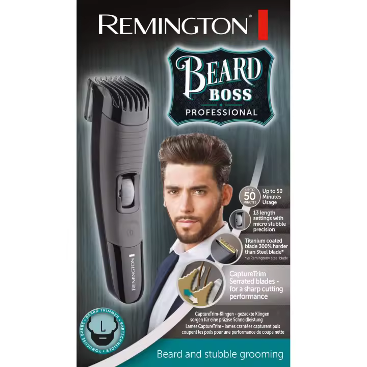 REMINGTON - Afeitadora BEARD BOSS PRO para un Dominio Total de tu Barba - 1
