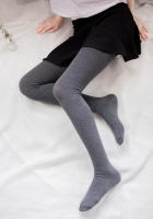 Medias De Rodilla Extendidas Para Niñas 1 Par Altura 180 Cm Longitud 80 Cm Colores Negro Blanco Y Gris Medias De Punto - details 2