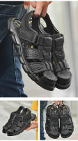 Zapatos De Cuero Genuino Para Hombres Sandalias Clásicas De Verano Para Exterior Caminar Transpirables Sandalias De Hombre - details 13