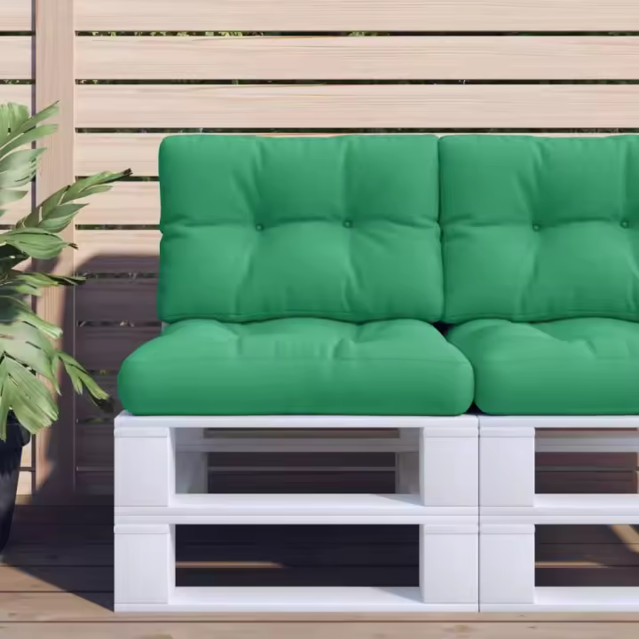 vidaXL Cojín para palés tela 60x40x12 cm en color Multicolor/Beige/Verde y más | acolchados duraderos para sofás de jardín terraza exterior - 1