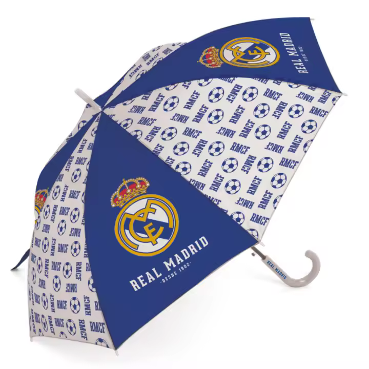 Real Madrid Paraguas Infantil Automático - Arditex Producto Oficial - 1