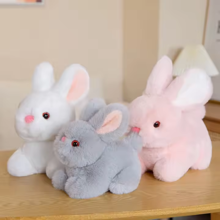 Muñeco De Peluche Creativo Conejo Lindo Colgante De Billetera De Algodón PP Modelo De Conejo Simulación Regalo Divertido Para Decoración De Mesa - 1