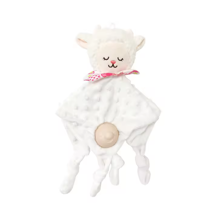 Lindo chupete de silicona de seguridad con forma de vaca y oveja, toalla relajante con muñeca para masticar - 1
