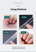 Archivos De Uñas Profesionales De Vidrio Nano Pulido Para Manicura Herramienta De Arte De Uñas Lavable Hacer Que Las Uñas Brillen Fácilmente Como La Polvos De Uñas - details 8