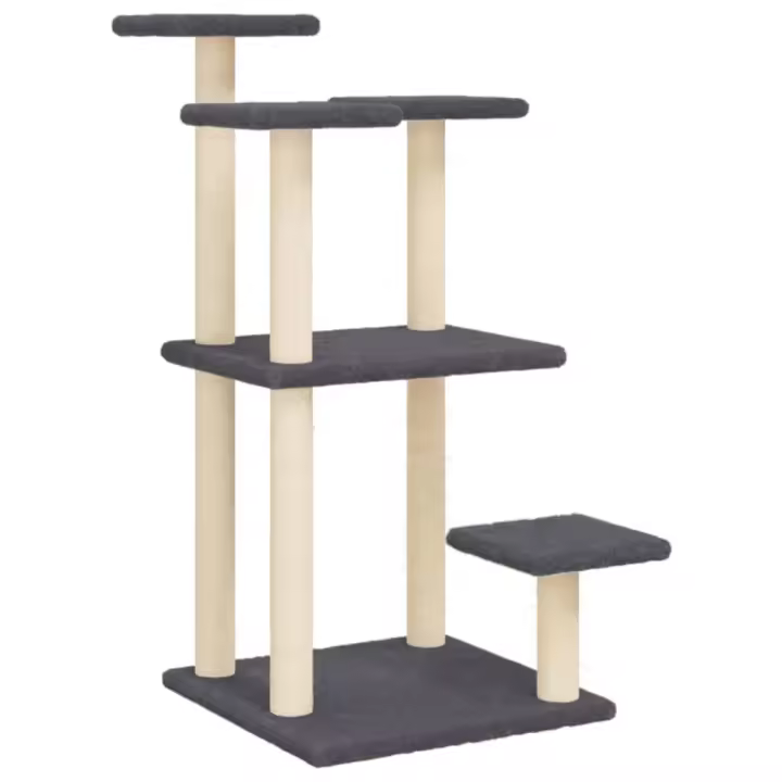 Postes Rascadores para Gatos with dark plataformas gris 98,5 cm - 1