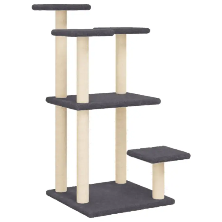 Postes Rascadores para Gatos with dark plataformas gris 98,5 cm - 1