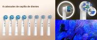 Cepillo De Dientes Eléctrico Recargable Seago Con 8 Cabezas De Cepillo Rotación 5 Modos Tiempo Inteligente Portátil Para Adultos - details 3