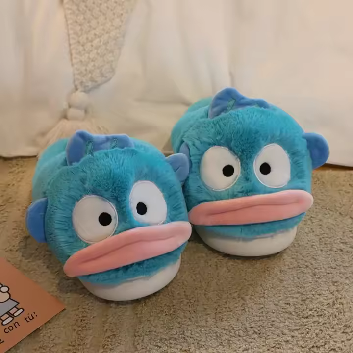 Zapatillas De Algodón De Pato Duna No Slip Cómodas Y Cálidas Para Uso Indoor Unisex Con Peluche Diseño De Pato Duna Para Parejas Y Familias - 1