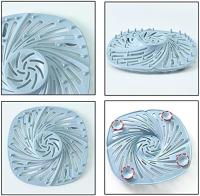 6 piezas de pelo de silicona Ter, cubierta de drenaje de ducha, alcantarillado TERS, drenaje de ducha Ter, para desagüe de ducha, trampa de pelo y suciedad, bañera, cocina, baño - details 1