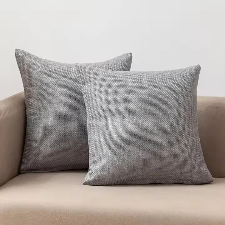 Funda De Cojín Cuadrada Clásica De Lino Suave Y Duradera Para Sofa Cama Y Coche Decoración Esencial Del Hogar - 1