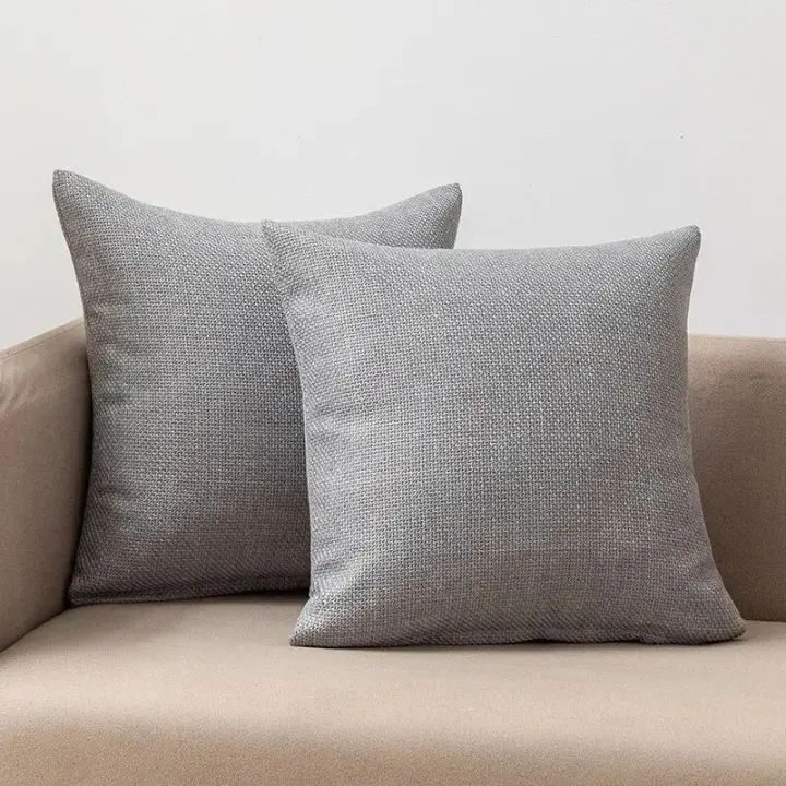 Funda De Cojín Cuadrada Clásica De Lino Suave Y Duradera Para Sofa Cama Y Coche Decoración Esencial Del Hogar - 1