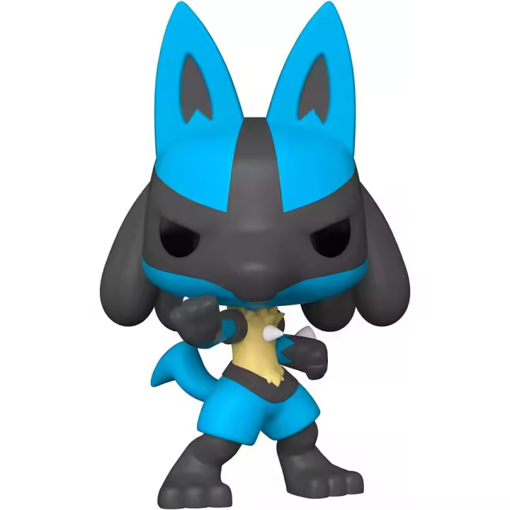Figura Pop Pokemon Lucario 25Cm-Figura de Vinilo Coleccionable - Idea de Regalo- Mercancia Oficial - Juguetes para Niños y Adultos - Movies Fans - Muñeco para Coleccionistas y Exposición - 1
