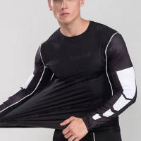 Camiseta De Entrenamiento Para Hombres De Color Sólido Con Mangas Cortas Secado Rápido Transpirable Rashguard De Gimnasio Deporte Fitness Jiu Jitsu MMA - details 33