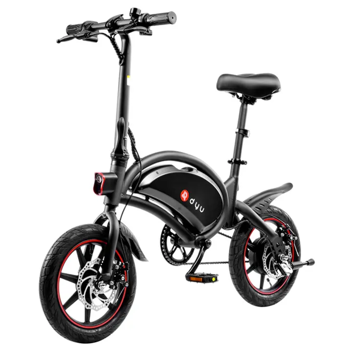Bicicleta  Electricos Adultos Plegable Freestyle Dyu Para Adultos Y Adolescentes, D3f 14 Pulgadas, Bicicleta EléCtrica De Ciudad Con Motor De 250w Y BateríA De Litio De 36v 10ah, Alcance De Viaje De 40-45 Millas - 1