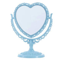 Espejo De Maquillaje De Mesa En Forma De Corazón Portátil Doble Cara Espejo De Mano Compacto Para Mujeres Estilo Chino - details 6