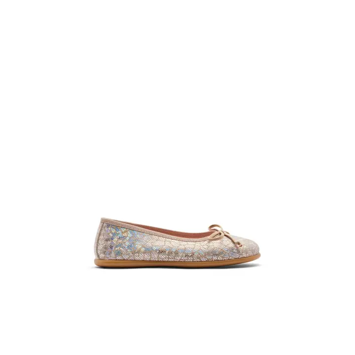 Conguitos - Zapatos para niña estilo bailarina cómodos (Rosa / Talla 27) - 1