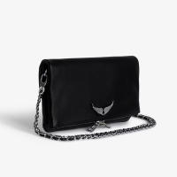 Bolso De Hombro Con Alas Negras Para Mujer, Cadena De Alas, Bolso De Cuero Cruzado Para Mujer - details 2