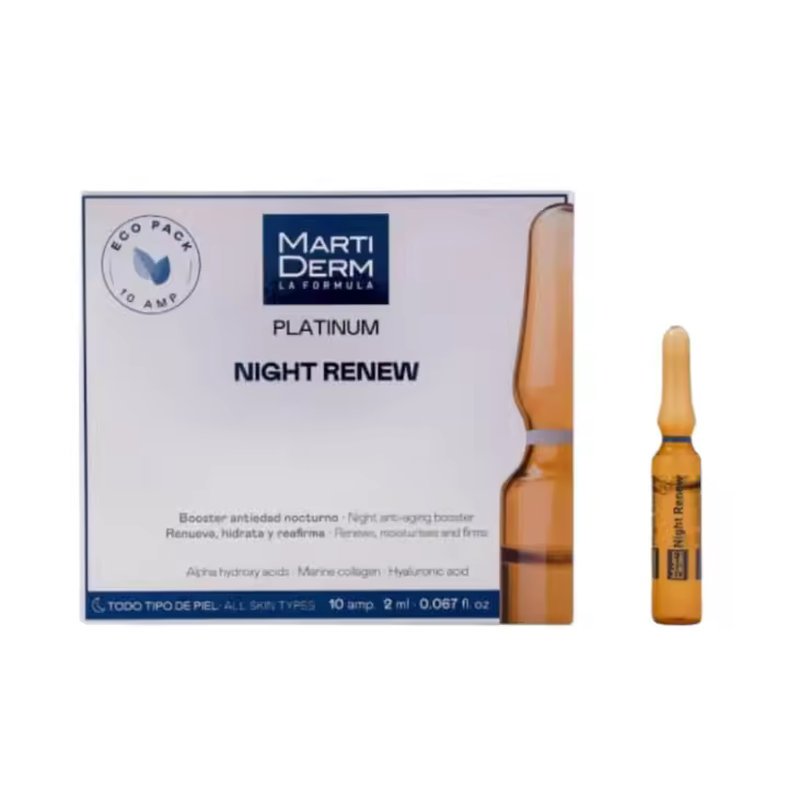 Platinum Night Renew ,10 Ampollas x 2 ml. - Martiderm - 1