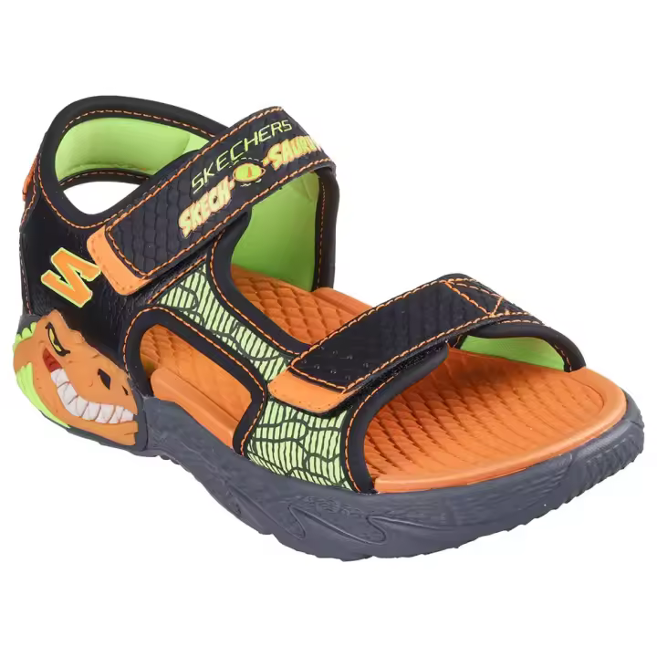 Skechers Sandalias Creature Splash Naranja,Negro Niño - 1
