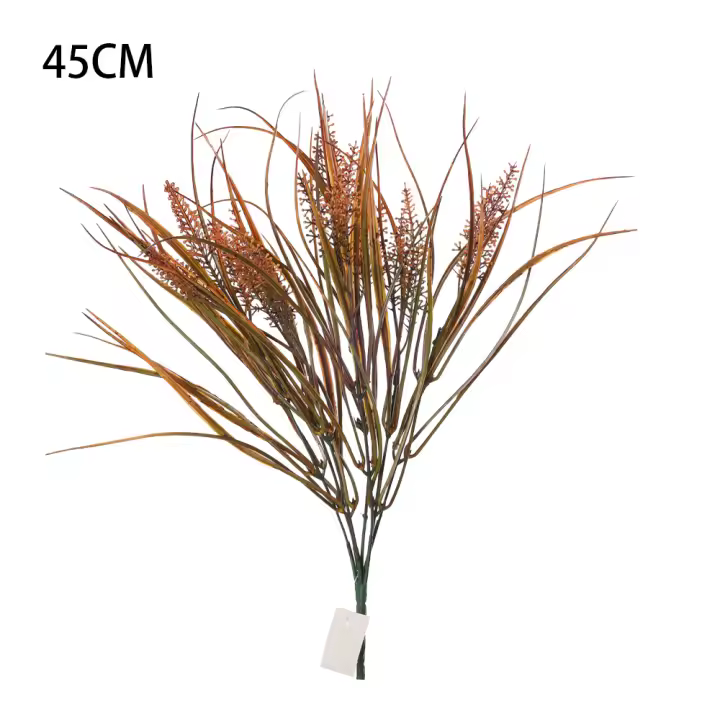 Poenia Arte Floral - Planta Artificial Ramo de Hierba 45cm - REF 630592 - Decoraci'on Duradera - 1