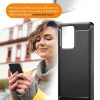 Ociodual Funda Protectora Negra para Poco X4 GT, Carcasa de Proteccion Efecto fibra de carbono, Proteccion para la Camara Trasera, Flexible en Silicona Gel - details 7