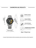 Reloj De Cuarzo Para Hombre NS Cuatro Hojas De La Suerte Con Ruedas De Auto Material De Pulsera Acero Inoxidable Estilo Casual - details 14