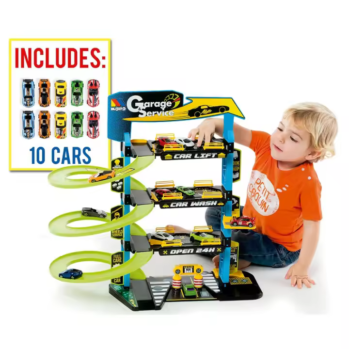 MOLTO Parking Infantil Molto 4 Plantas + 10 Coches - 1