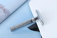 Ajustable Yaqi El Corte Final Cepillo De Acero Inoxidable Para Hombres Afeitadora De Seguridad En Color Cromo - details 43
