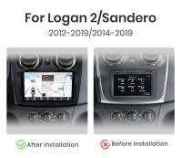 Junsun Android 13 Radio para Renault Logan 2 Sandero 2004 2005 2006 2007 2008 2009 2010 2011 2012 2013 2014 2015 2016 2017 2018 2019 de Coche con Chip Qualcomm de 8 Núcle de Coche con Chip Qualcomm de 8 Núcleos CarPlay Inalámbrico Autorradio Estéreo Panta - details 2