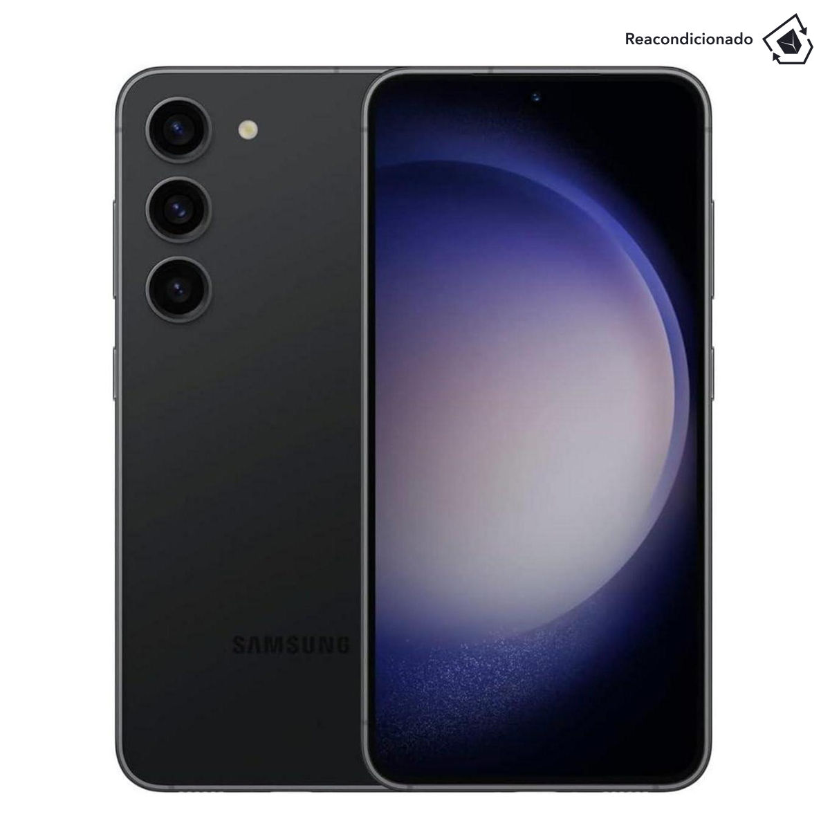 Samsung Galaxy S23 Reacondicionado 15,5 cm (6.1") 128 GB 5G Android, Snapdragon 8 Gen 2 for Galaxy, 2340 x 1080 píxeles, 120 Hz, triple cámara (50 MP + 12 MP + 10 MP) — Phantom Black | Garantía de 3 años
