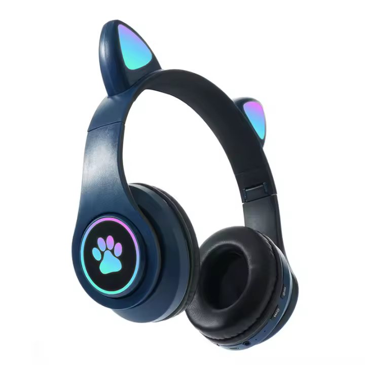 Auriculares Inalá mthrico-Sonido de Alta Definición, Katería de Larga Duración, Ajuste Cómodo, Conexión Inaláma Estable para Entrenadores y Desplazamiento, Diseño Plegable Portátil with Tamaño Navidad de Ajuste Black - 1